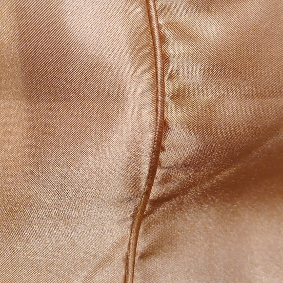 SUSAN LUCCI GOLD SATIN DRESS - Picture 6 of 9